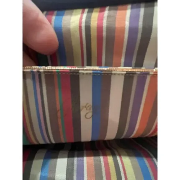 Vintage Old Hollywood Garay Convertible Clutch Purse Handbag Black Weave 1950s - Picture 10 of 13